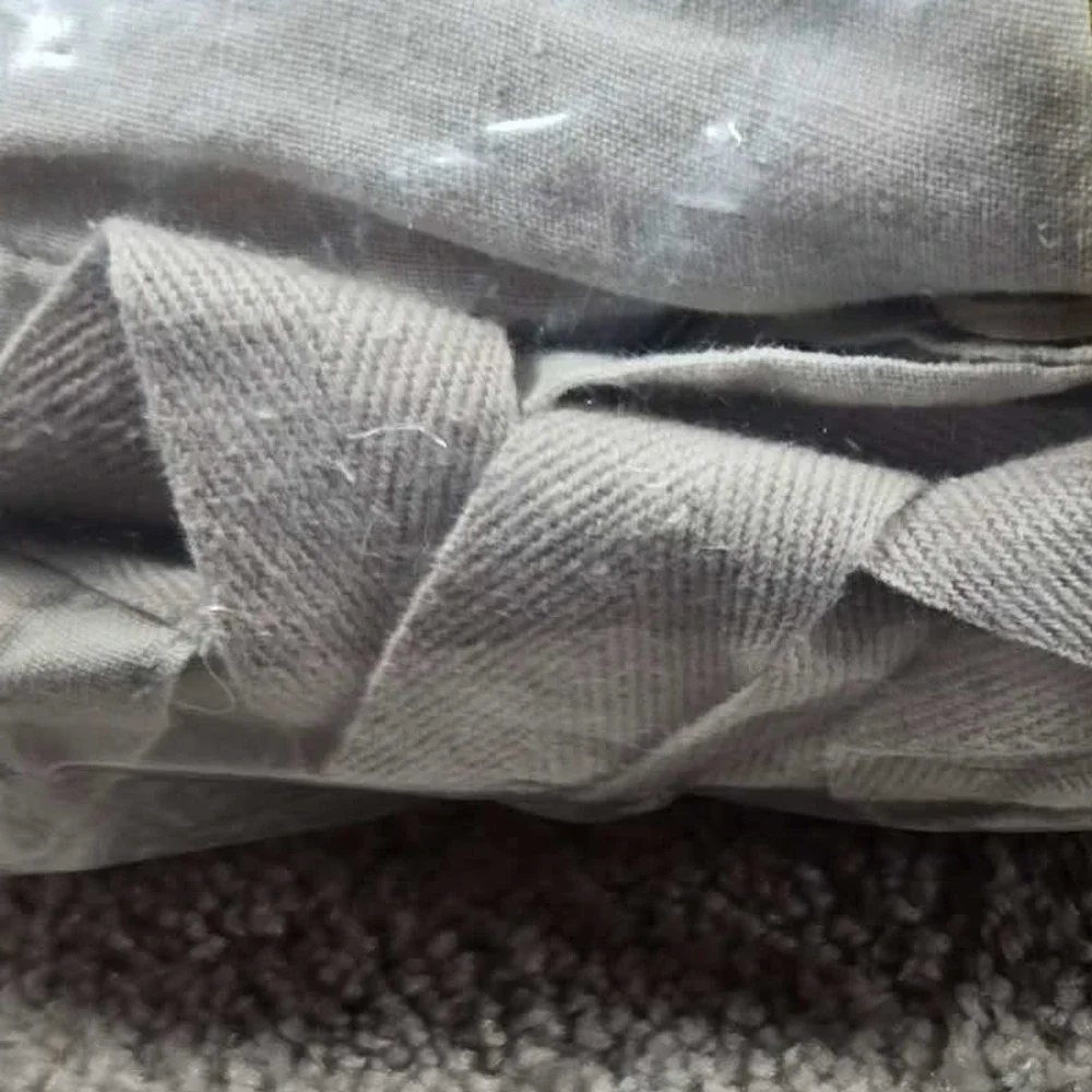 Anthropologie Izzy Duvet Cover Neutral Linen Full/Queen Bedding Beige